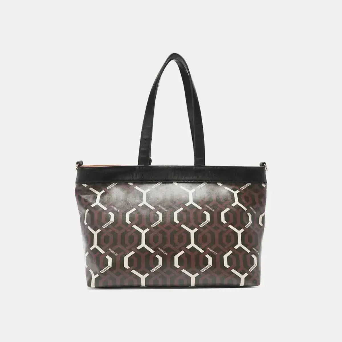 Nicole Lee USA Geometric Pattern Large Handbag - Bad Moms Club