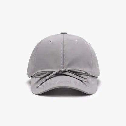 Tied Bow Cotton Baseball Cap - Bad Moms Club