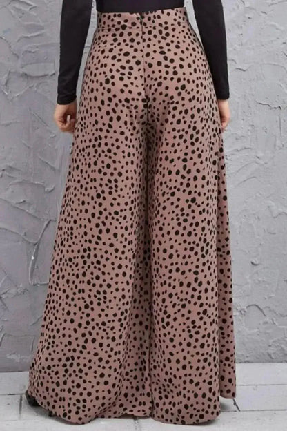 Animal Print High-Rise Culottes - Bad Moms Club