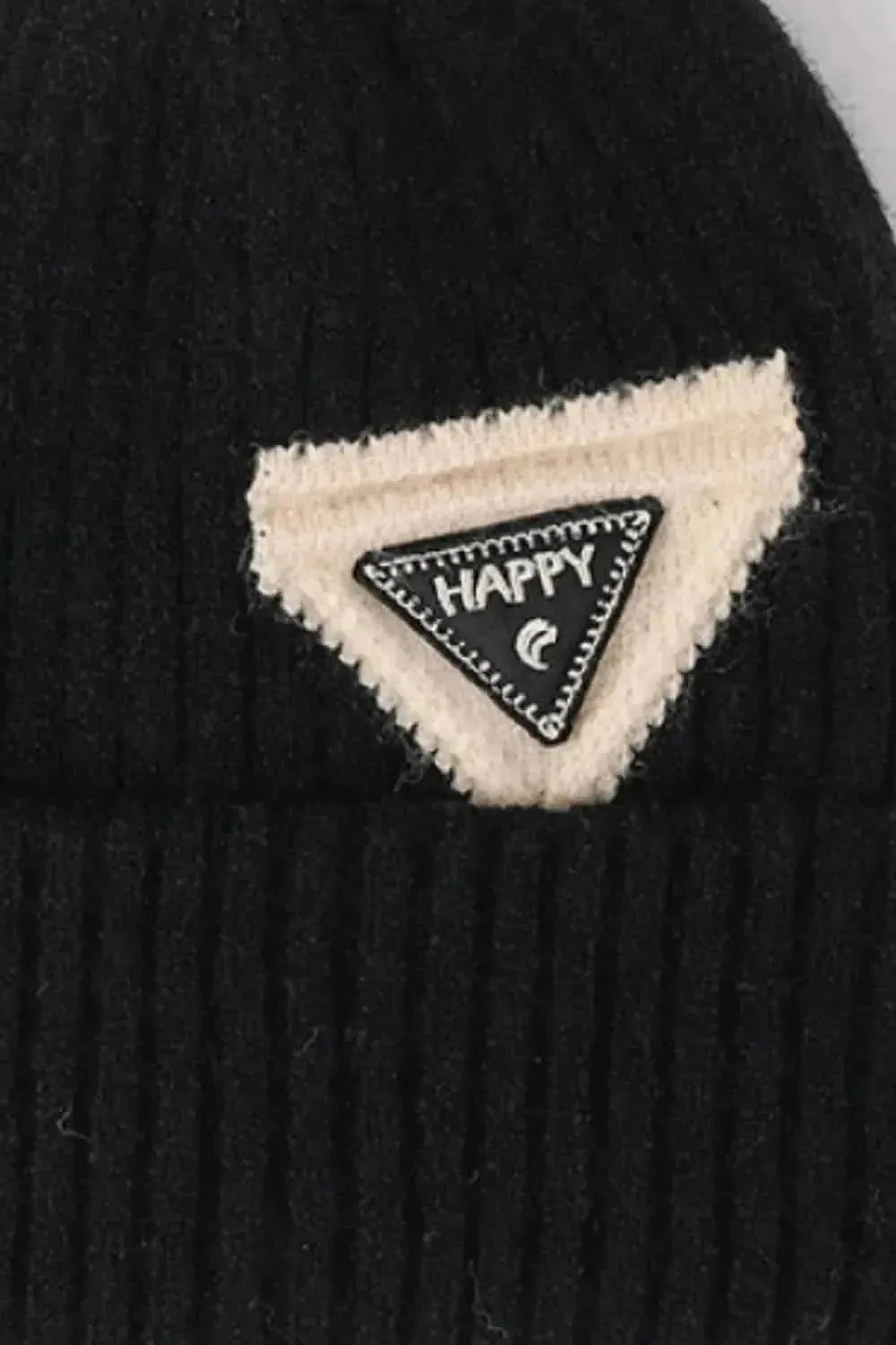 HAPPY Contrast Beanie - Bad Moms Club