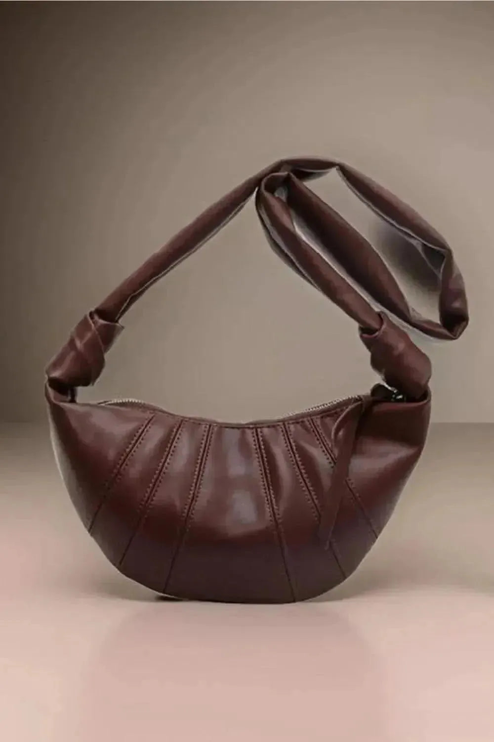 Zenana Vegan Leather Croissant Crossbody Bag - Bad Moms Club