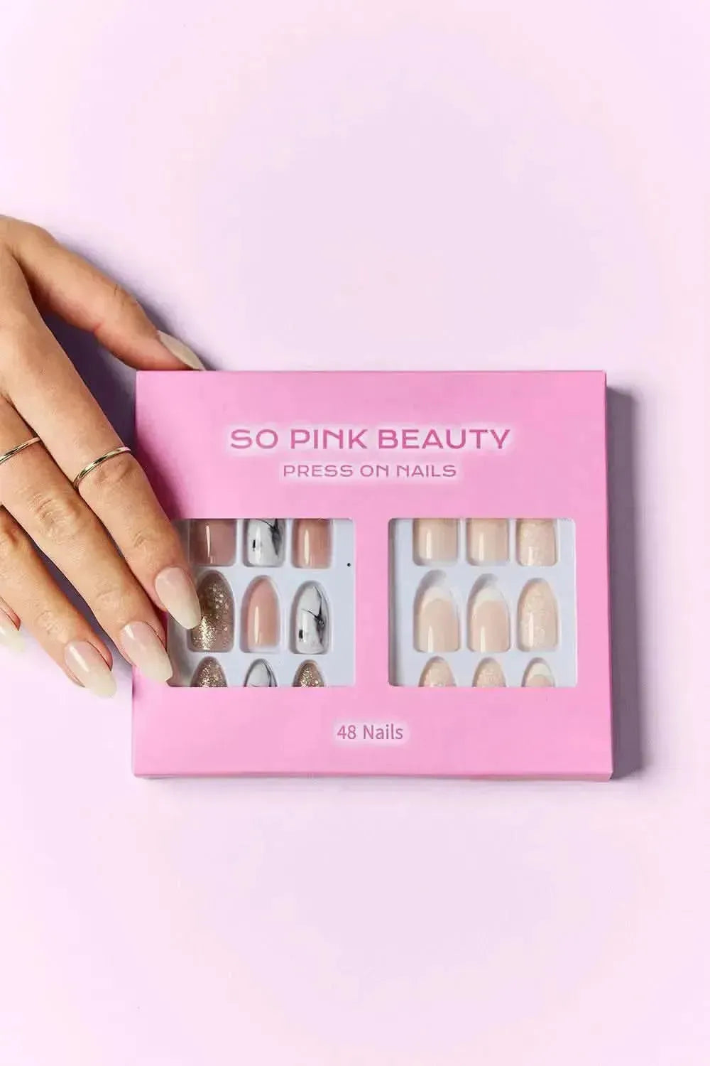 SO PINK BEAUTY Press On Nails 2 Packs - Bad Moms Club