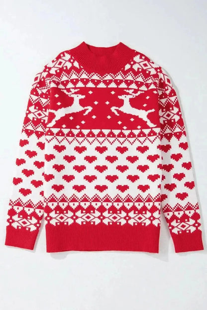Christmas Element Turtleneck Long Sleeve Sweater - Bad Moms Club