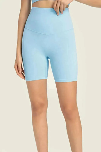 Seamless High-Rise Wide Waistband Biker Shorts - Bad Moms Club