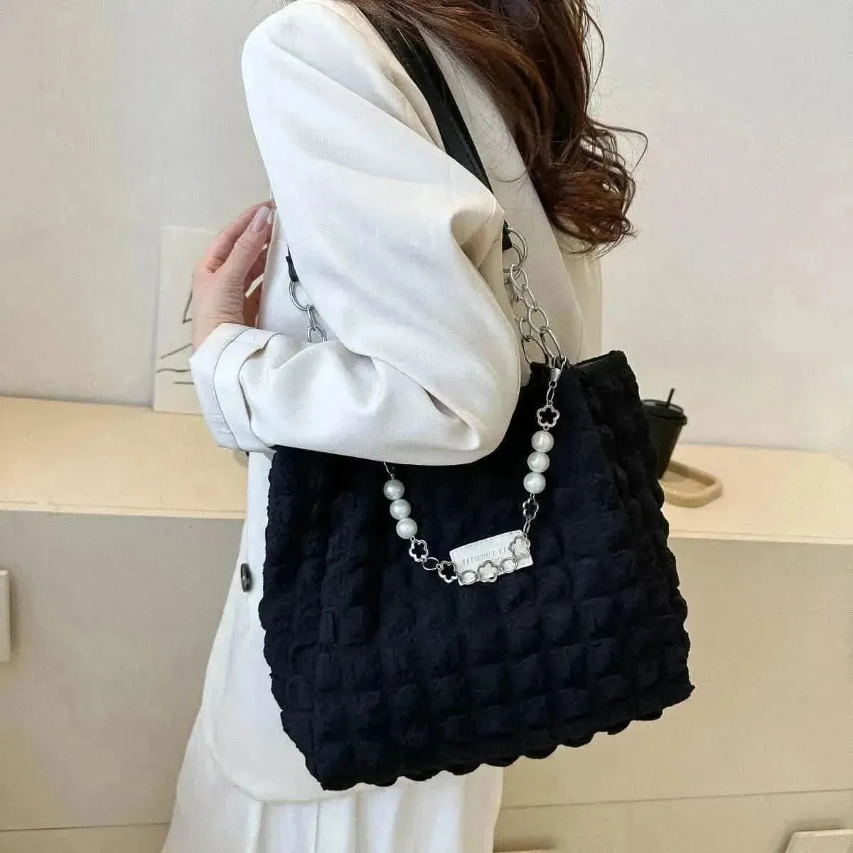 Cloud Puffy Polyester Tote Bag - Bad Moms Club