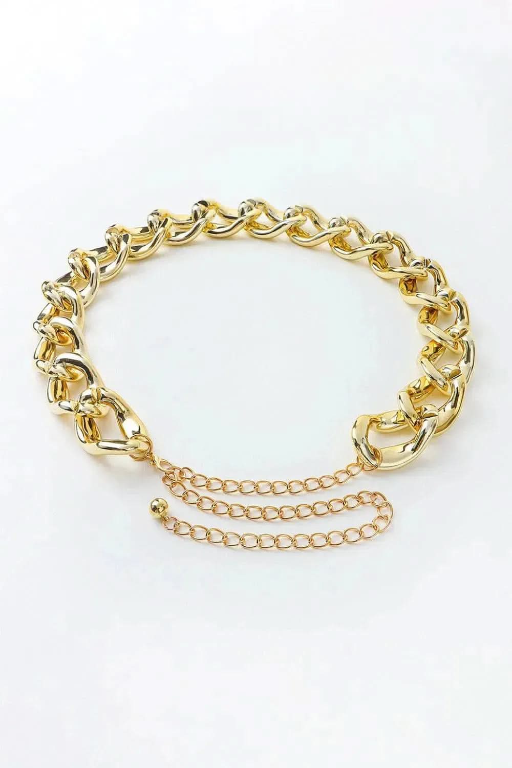 1.2" Width Acrylic Curb Chain Belt - Bad Moms Club